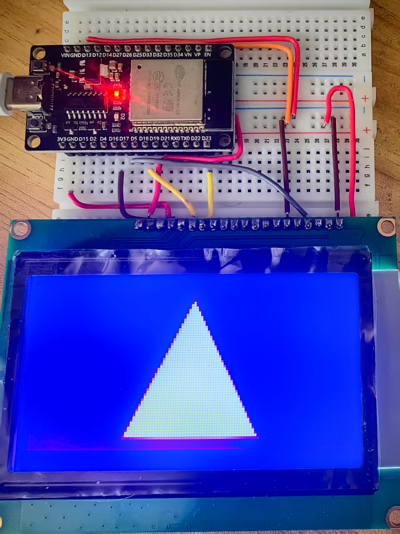 【花雕学编程】Arduino动手做（199）--递减同心填充三角形图3