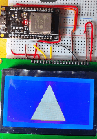 【花雕学编程】Arduino动手做（199）--递减同心填充三角形图1