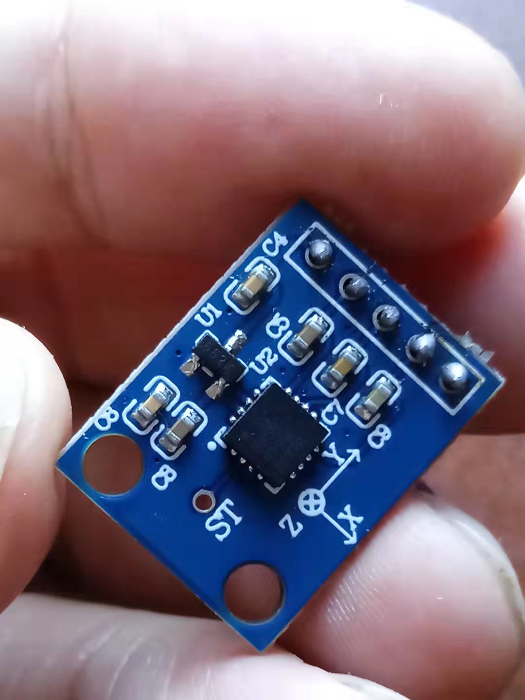 【花雕学编程】Arduino动手做（239）---ADXL335三轴6个小实验图1