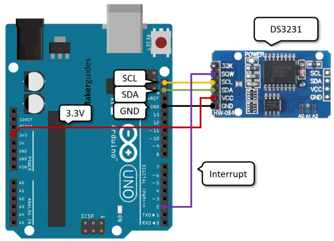 【花雕学编程】Arduino动手做（245）--DS3231模块11个小实验图1