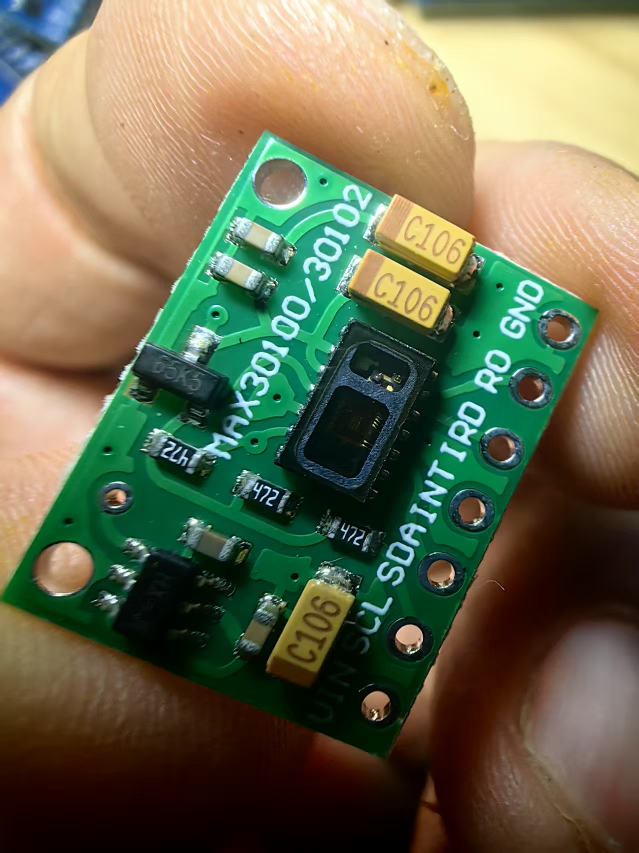 【花雕学编程】Arduino动手做（253）---MAX30100脉搏血氧模块图1