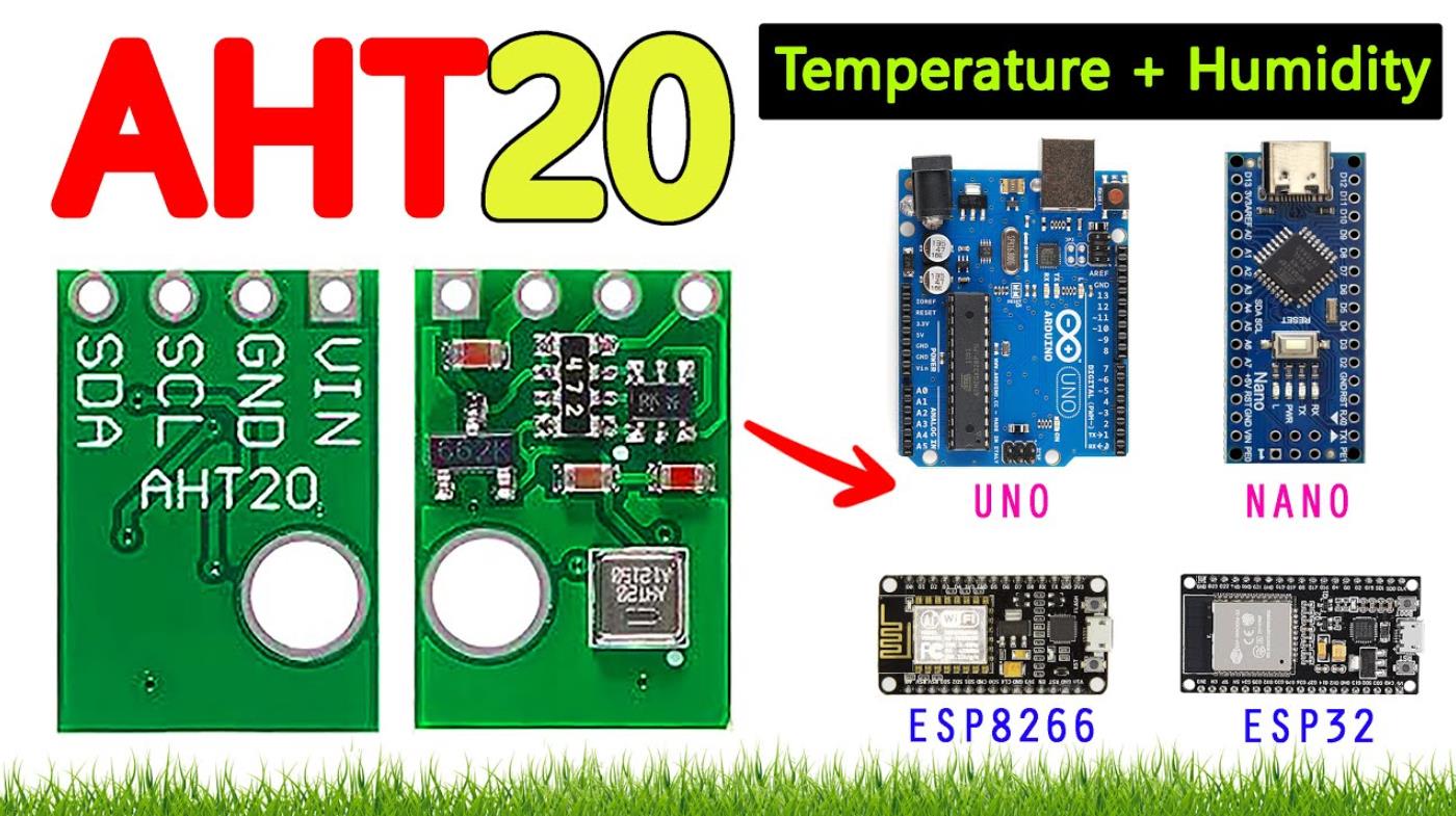 【花雕学编程】Arduino动手做（256）---AHT20串口显示温湿度图2