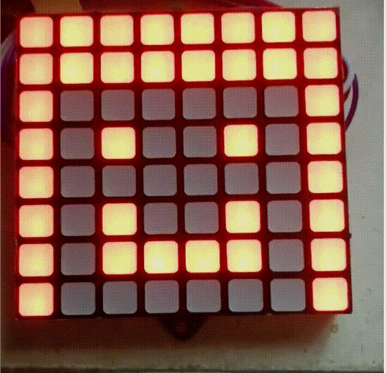 【花雕学编程】Arduino动手做（176）---8x8方格模块33个项目图2