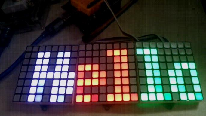 【花雕学编程】Arduino动手做（176）---8x8方格模块33个项目图1