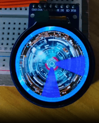【花雕学编程】Arduino动手做（249）--GC9A01屏39个特色案例图2