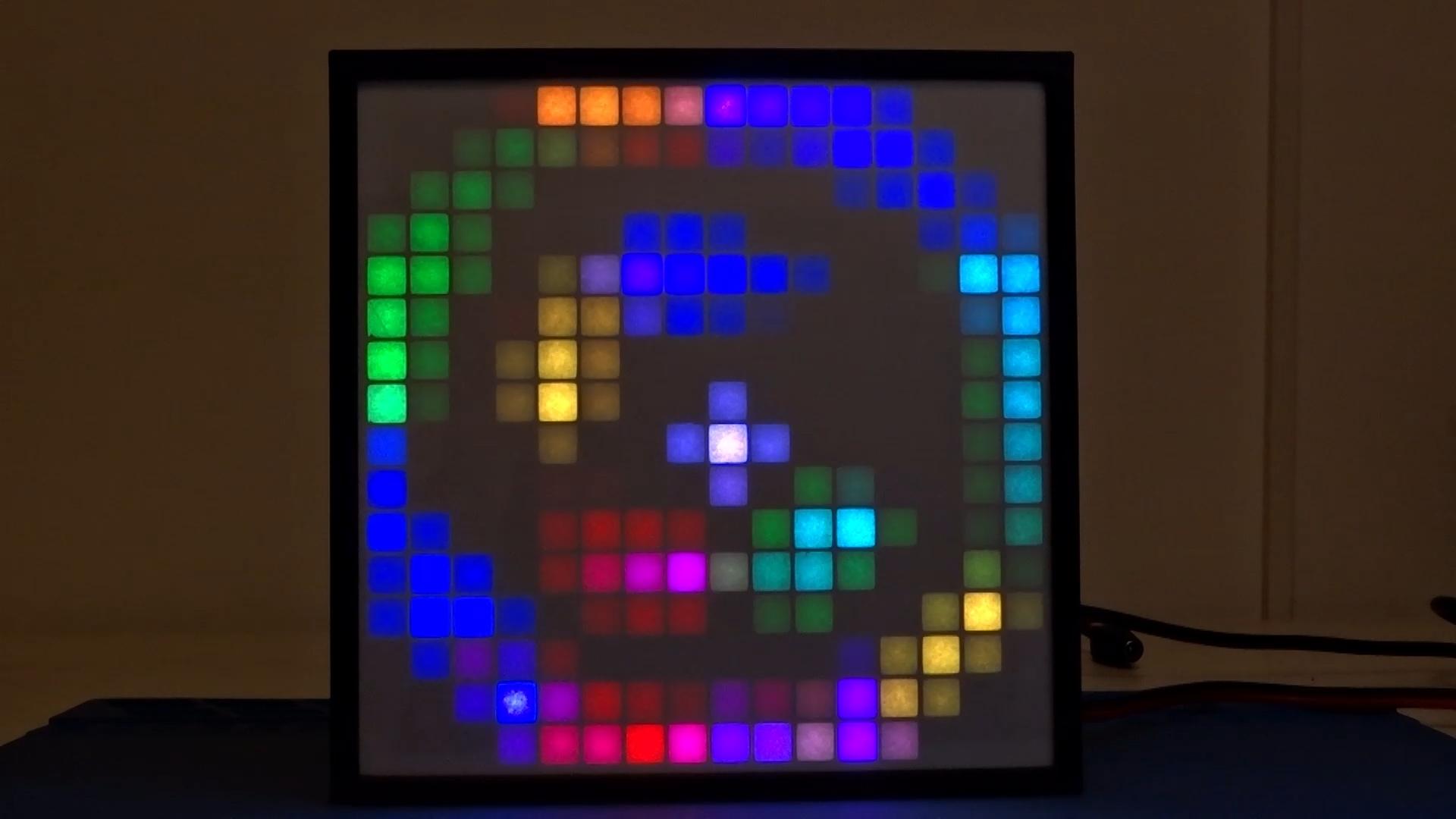 【Arduino动手做】ESP32 声控 16x16 LED 智能 RGB 矩阵面板图2