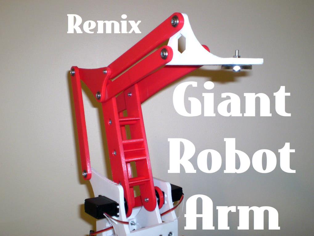 【Arduino 动手做】3D打印的机械臂 Remix封面2