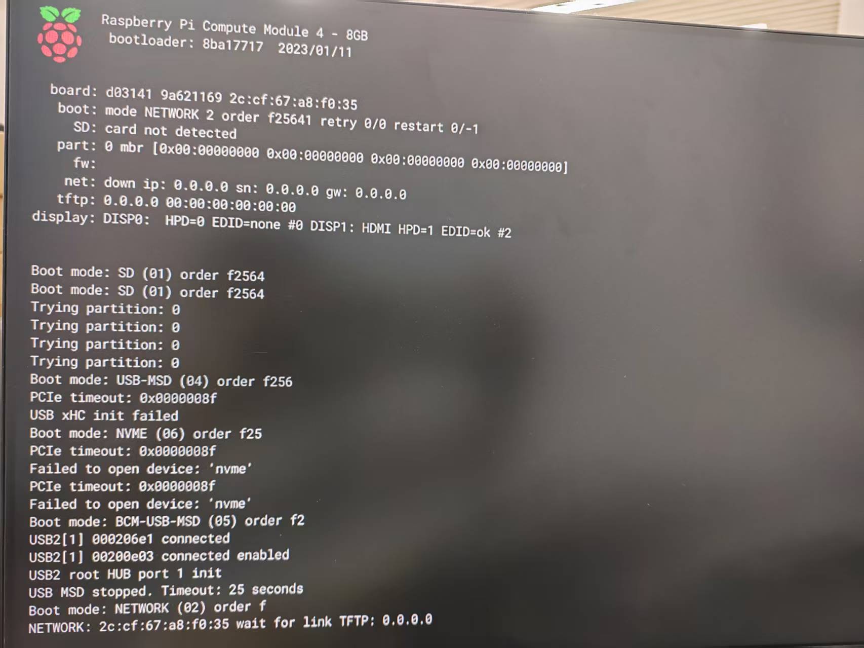 CM4更换系统遇到了问题图1