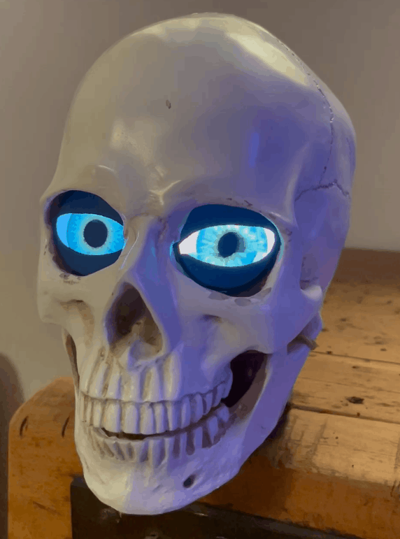 【Arduino 动手做】不可思议的眼睛万圣节骷髅电子动画图1