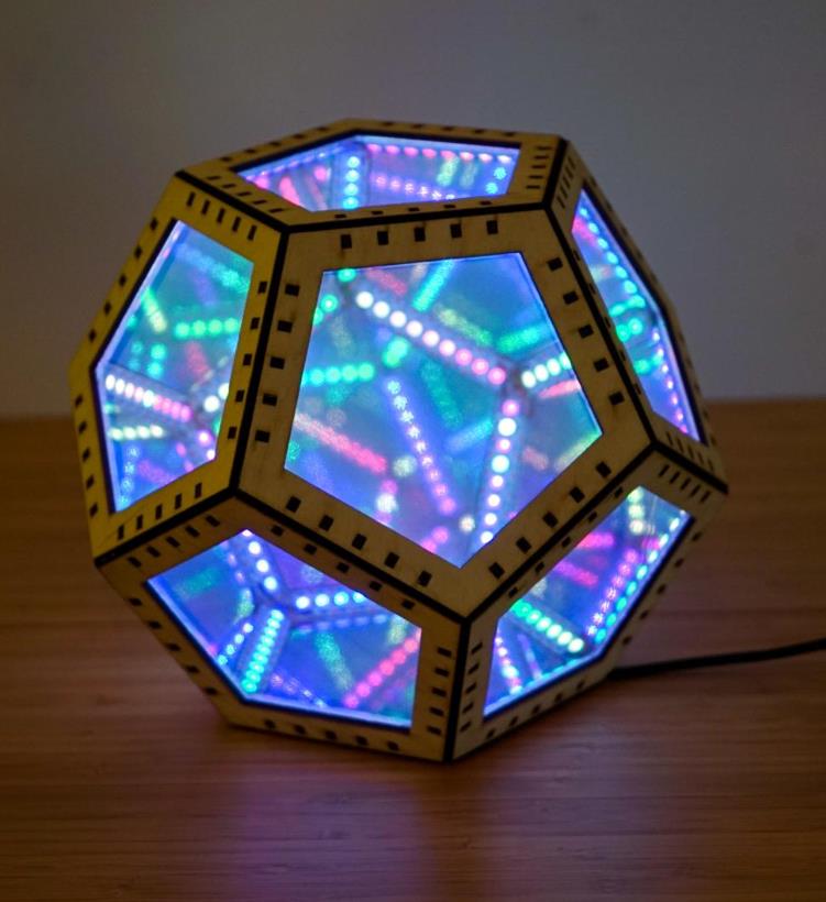 【Arduino动手做】激光切割无限十二面立方体LED闪亮球图1