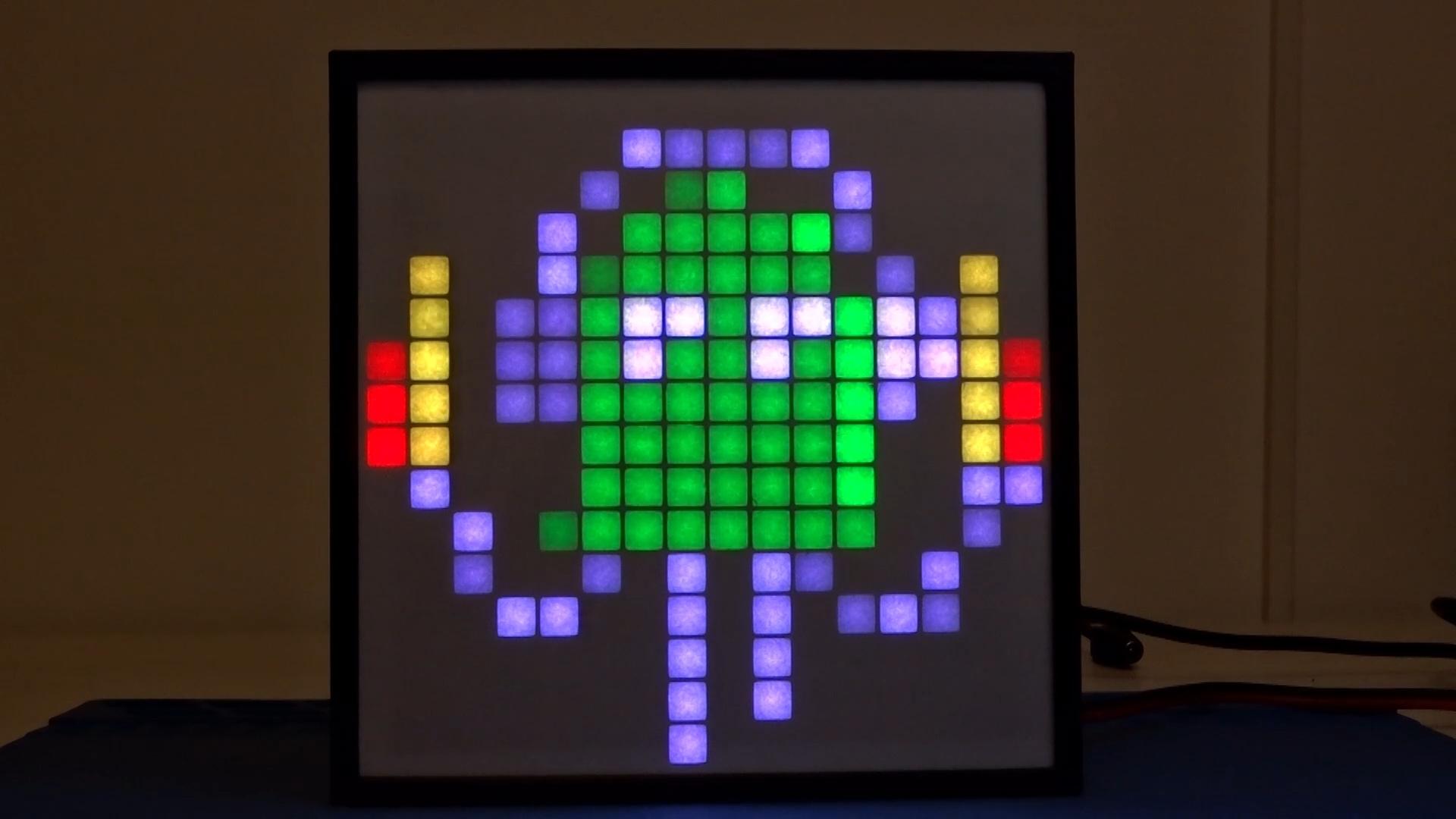 【Arduino动手做】ESP32 声控 16x16 LED 智能 RGB 矩阵面板图3