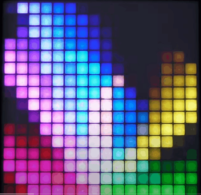 【Arduino动手做】ESP32 声控 16x16 LED 智能 RGB 矩阵面板图1