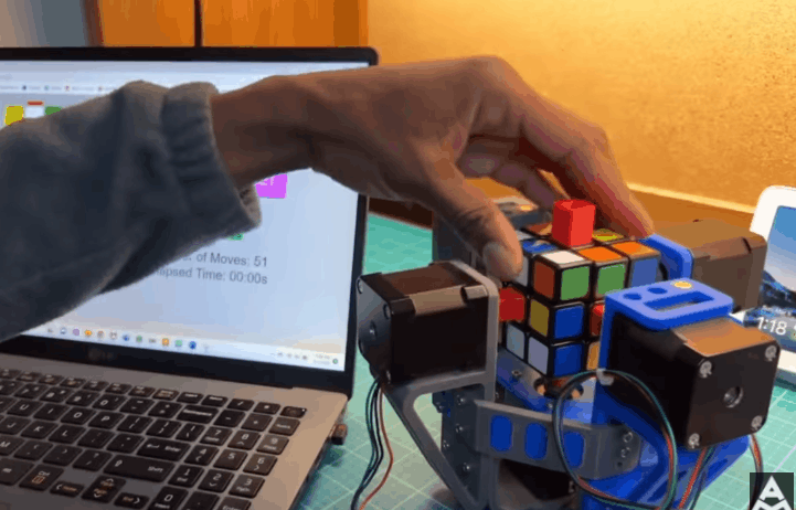 【Arduino 动手做】我制作了一个魔方解算器，5秒解开它...图1