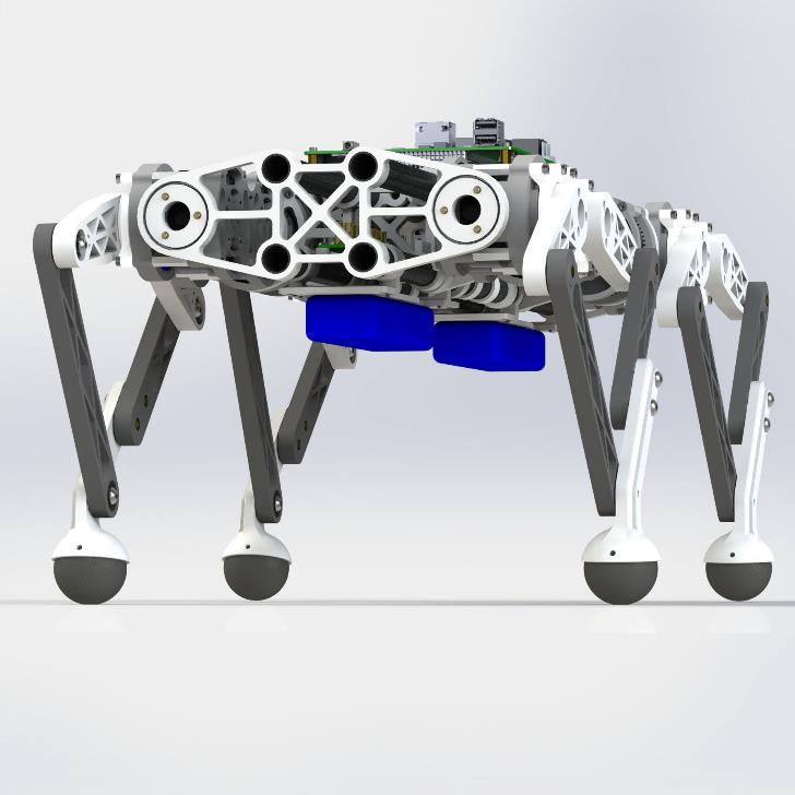 【Arduino 动手做】基于五连杆机构的12 自由度腿式机器人图2
