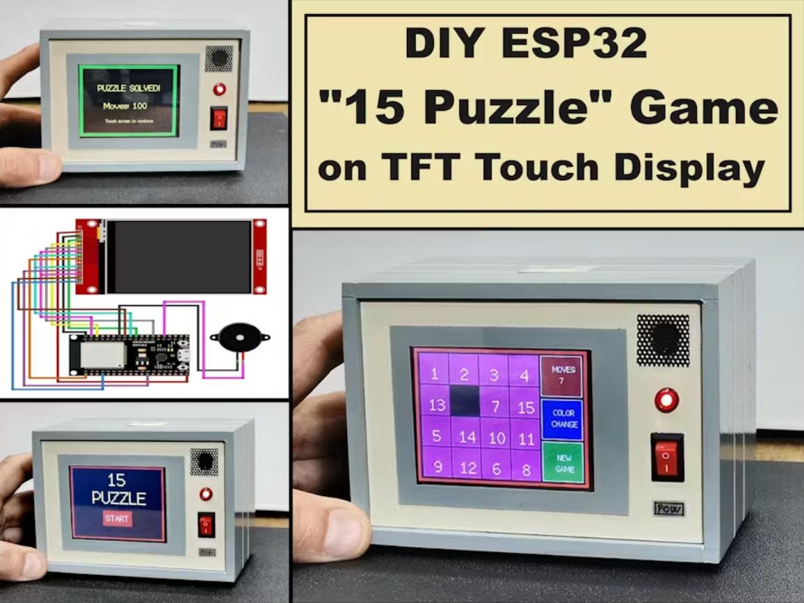 【Arduino 动手做】DIY ESP32 TFT 触摸显示屏上的 15 益智游戏图1