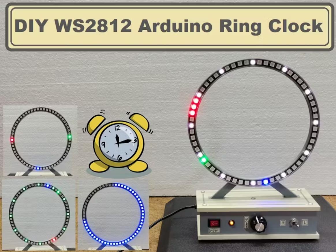 【Arduino 动手做】DIY WS2812 模拟风格 Arduino 环形时钟图2
