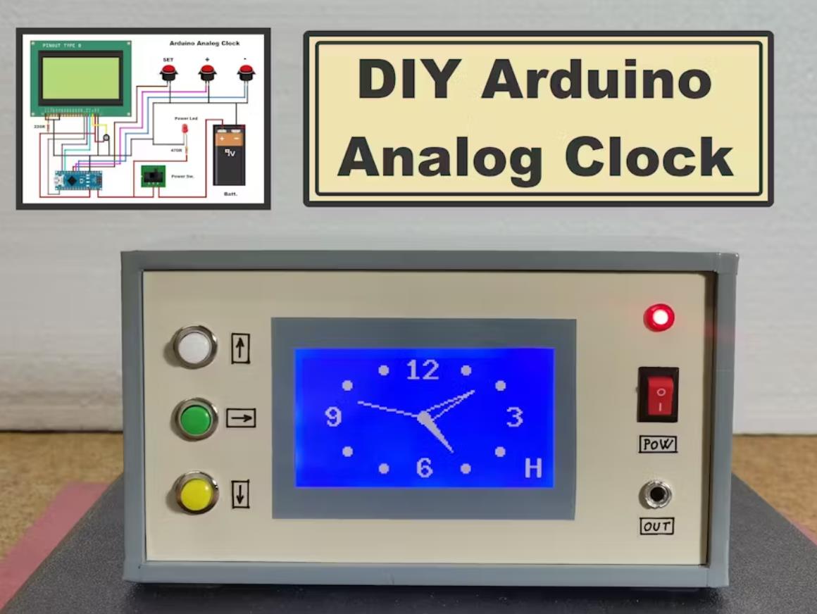 【Arduino 动手做】DIY Arduino模拟时钟图1