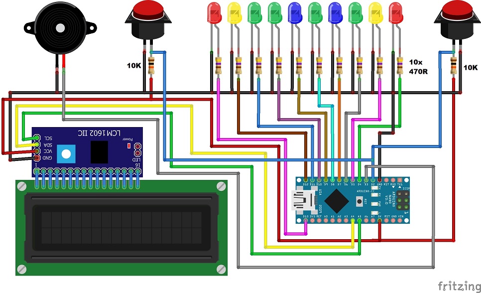 【Arduino 动手做】使用 Arduino DIY 简单的 猎人 LED 游戏图2