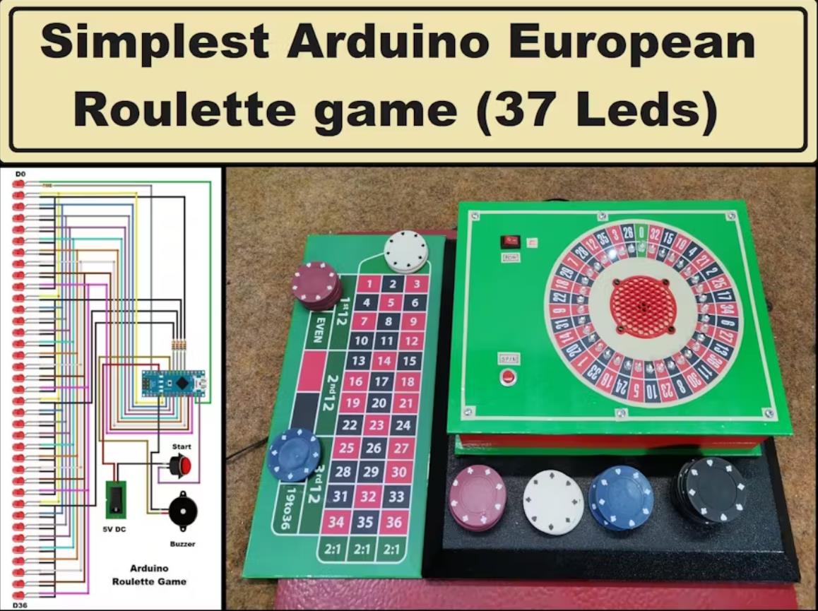 【Arduino 动手做】如何制作最简单的Arduino欧洲轮盘游戏图1