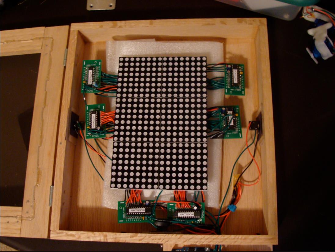【Arduino 动手做】使用MAX7219在24x16矩阵上进行乒乓游戏图2