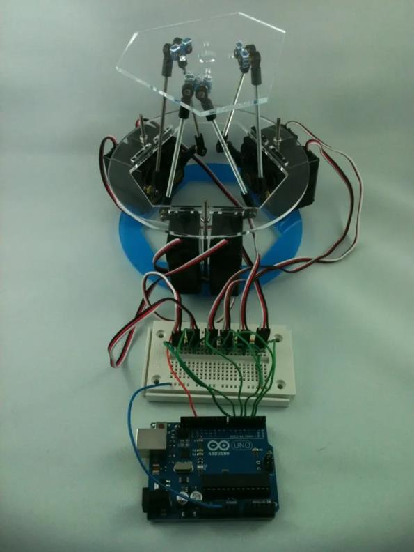 【Arduino 动手做】六舵机自平衡 Rotary Stewart 平台图3