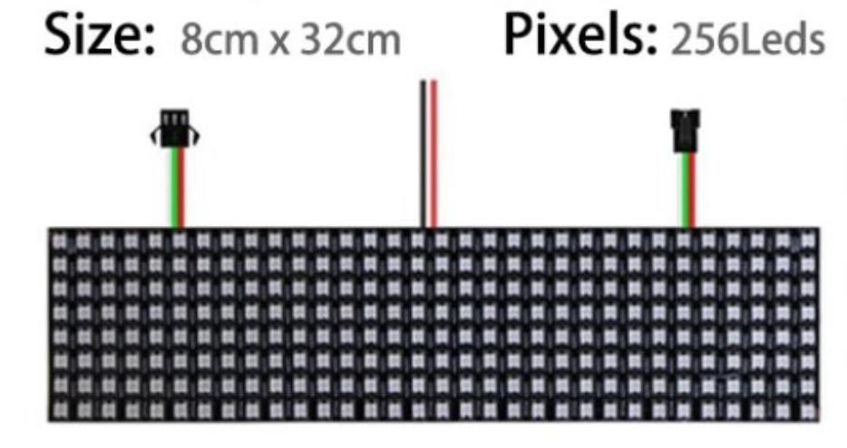 【Arduino 动手做】ESP2866 控制 8x32 矩阵 WS2812 LED图3