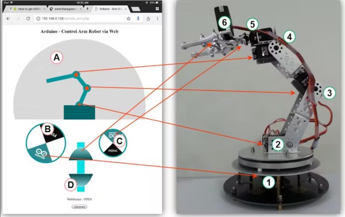 【Arduino 动手做】Arduino - 通过 Web 控制 Arm 机器人图5