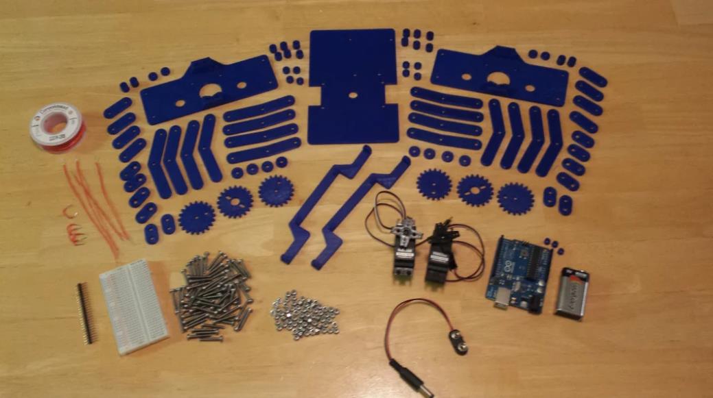 【Arduino 动手做】Klann Linkage：3D 打印步行机器人图1