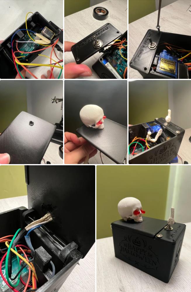 【Arduino 动手做】融入了万圣节主题的可怕无用盒子图3