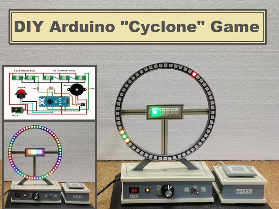 【Arduino 动手做】 基于街机游戏《Cyclone》的LED环封面