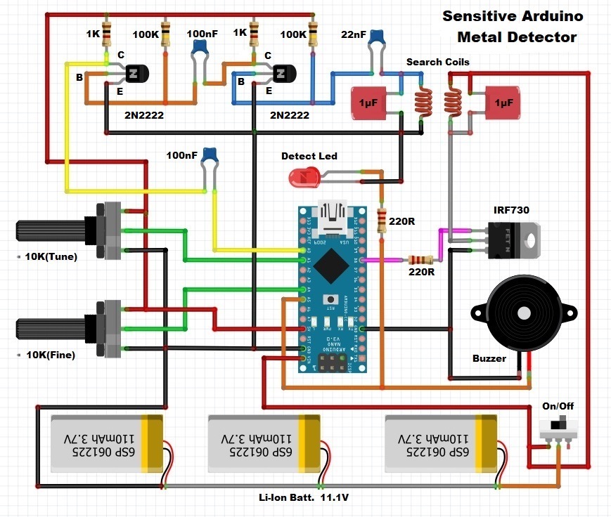 【Arduino 动手做】DIY 灵敏 Arduino IB 金属探测器图5