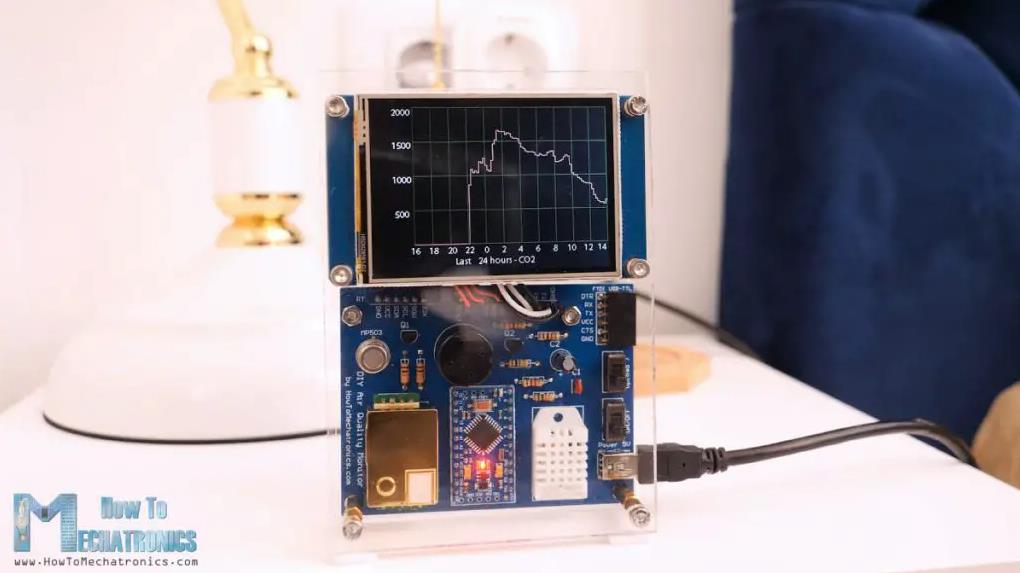 【Arduino 动手做】PM2.5、CO2、VOC、臭氧、温度和湿度仪表图5