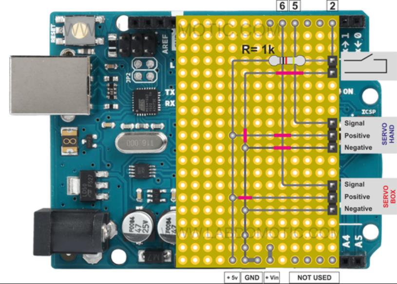 【Arduino 动手做】使用 Arduino UNO 创建一个无用的熊盒子图4