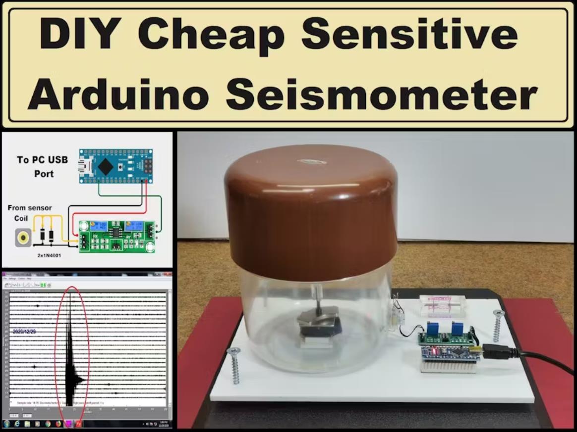 【Arduino 动手做】DIY 极其灵敏且便宜的 Arduino 地震仪图1