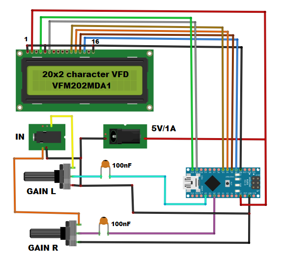 【Arduino 动手做】在 VFD 显示屏上 DIY  音频频谱分析仪图3