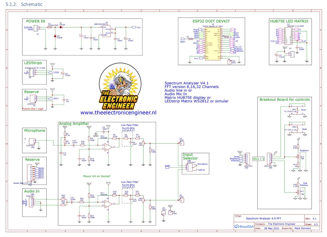 【Arduino 动手做】FFT 频谱分析仪 8-64 通道 ESP32 DIY图3