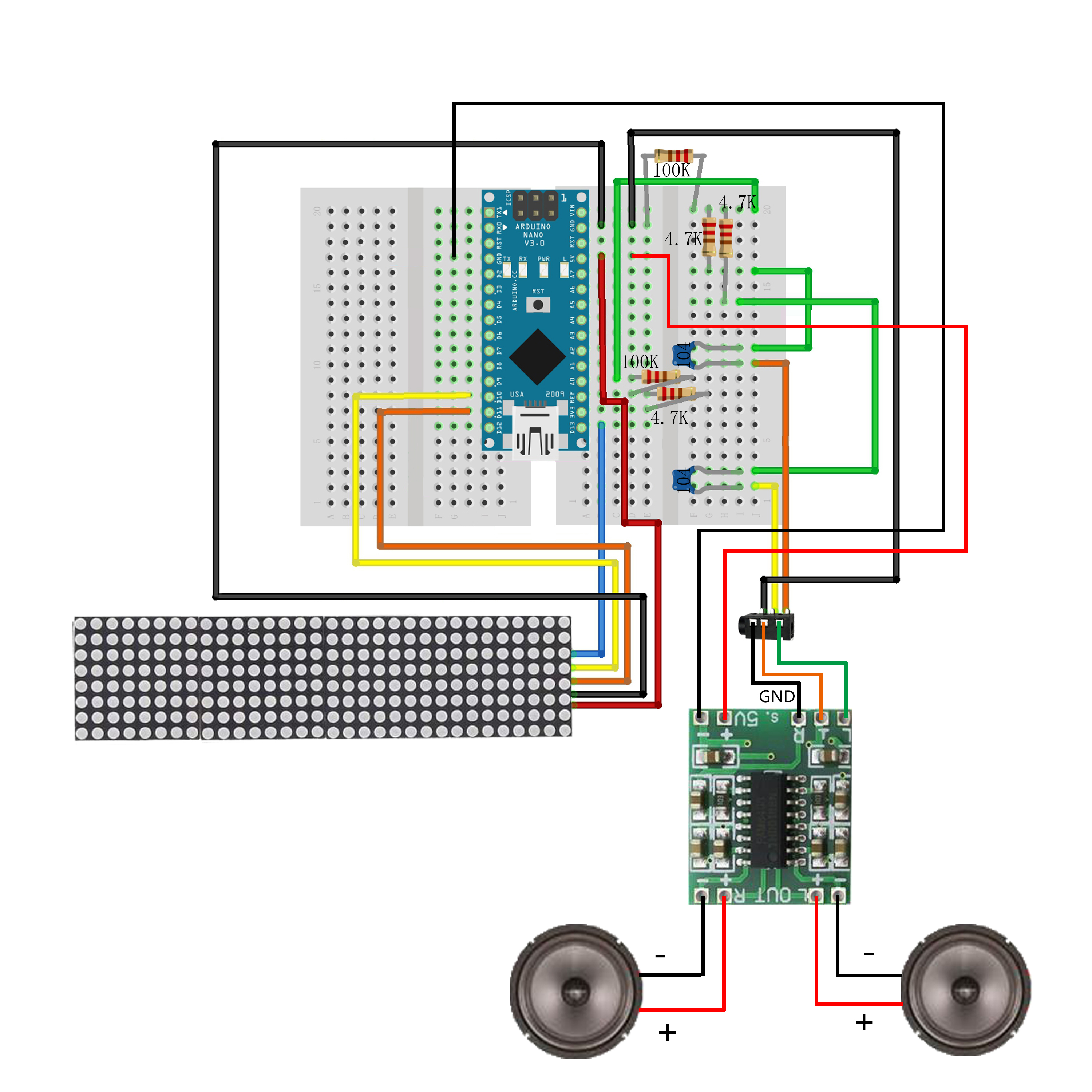 【Arduino 动手做】如何DIY 32波段LED音频音乐频谱分析仪图1
