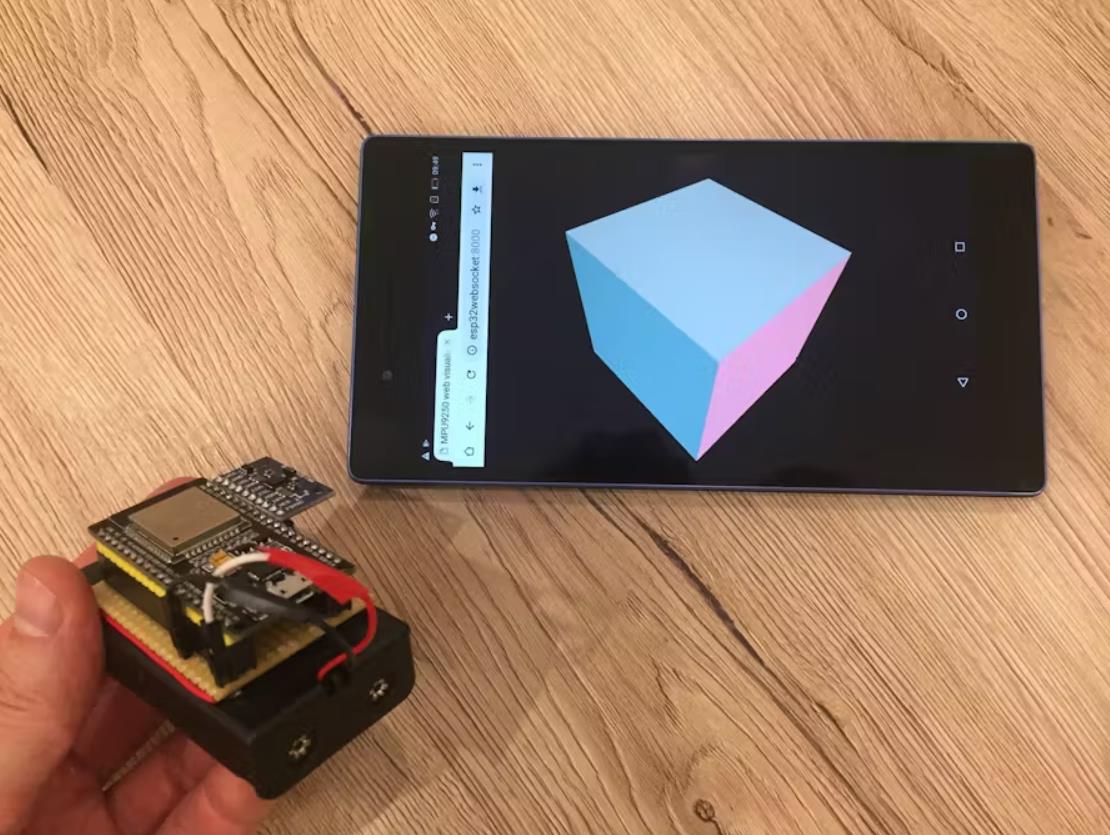 【Arduino 动手做】ESP32 + MPU9250：3D 方向可视化图3