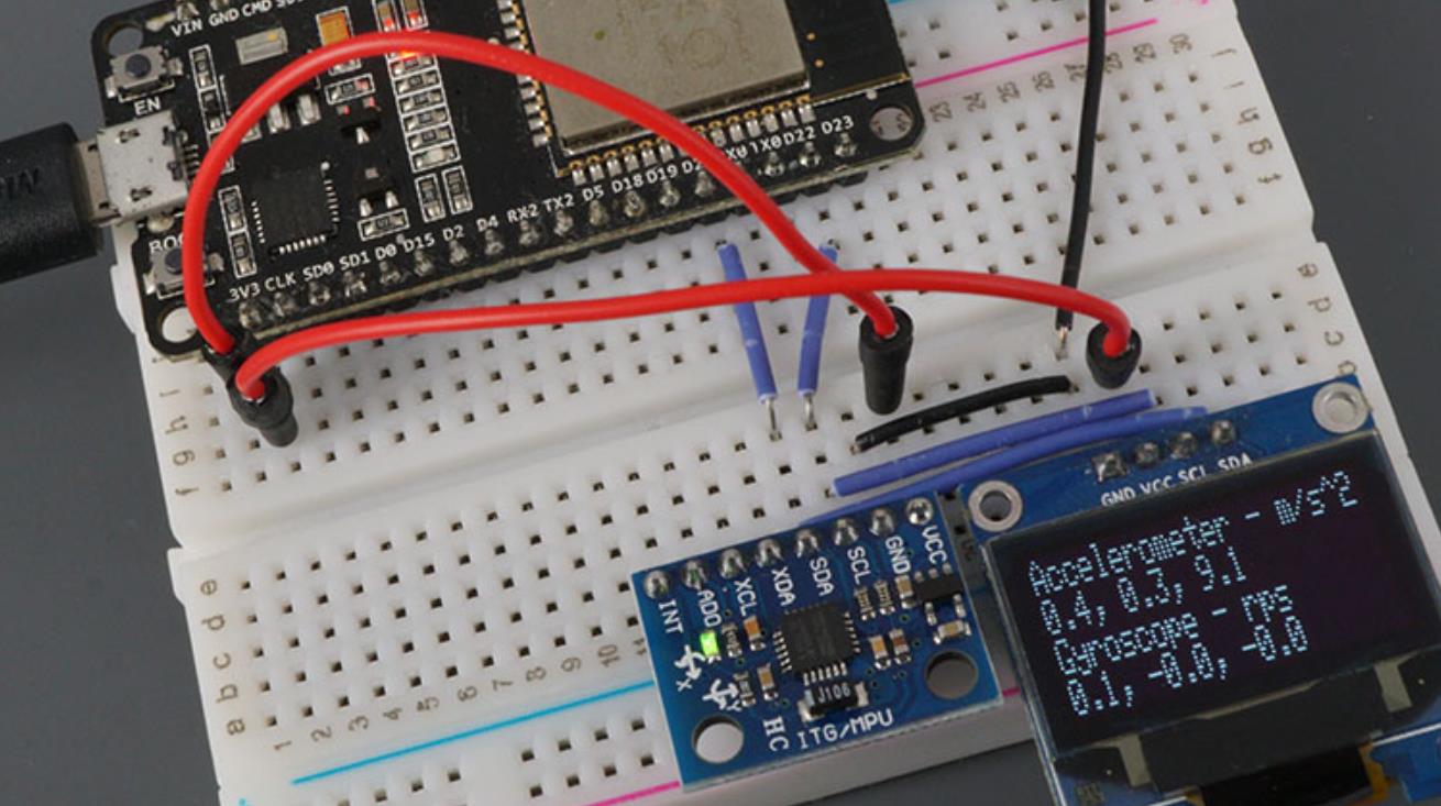 【Arduino 动手做】SEP32获取MPU-6050陀螺加速度和温度数值图6