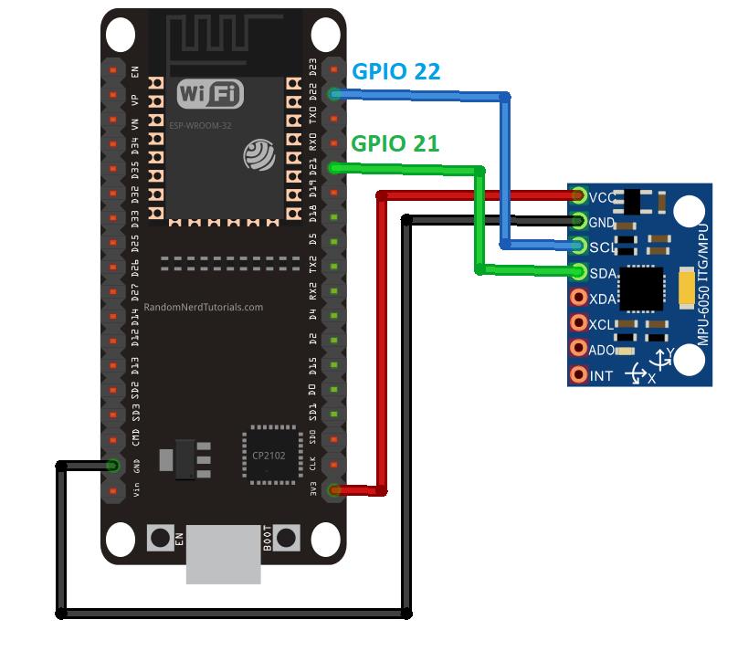 【Arduino 动手做】SEP32获取MPU-6050陀螺加速度和温度数值图3