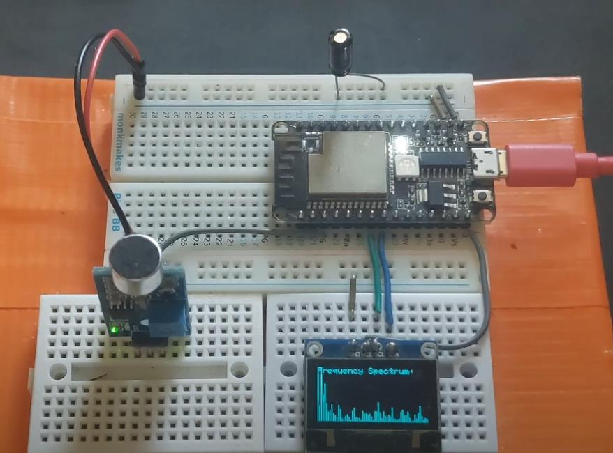 【Arduino 动手做】ESP32显示FFT波以识别音素、音符、节奏图3