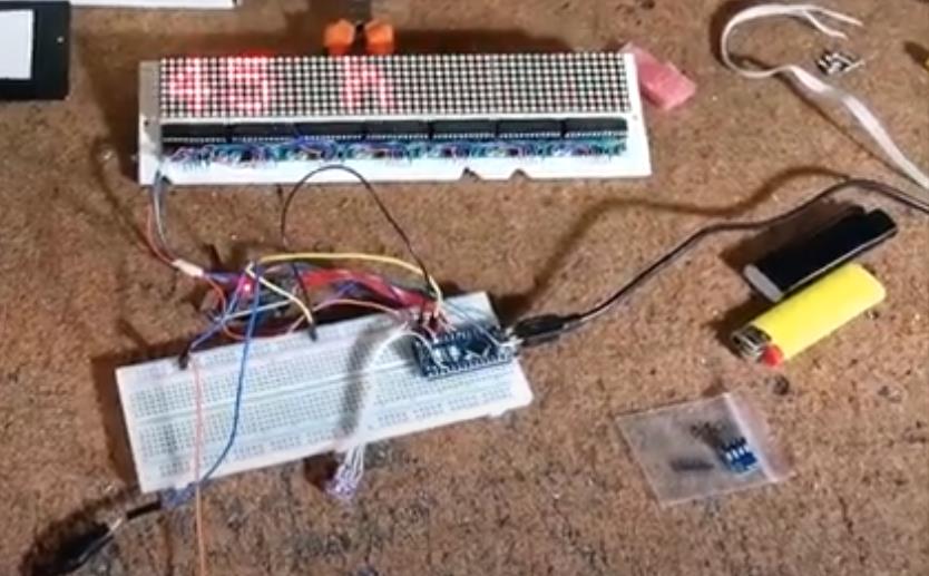 【Arduino 动手做】Arduino 矩阵滚动气象站和带 BME 的时钟图5