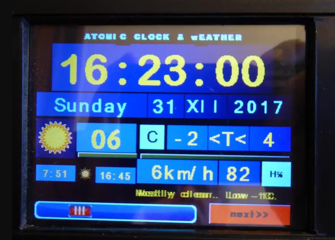 【Arduino 动手做】ESP32 和 Nextion 的原子钟和天气图1
