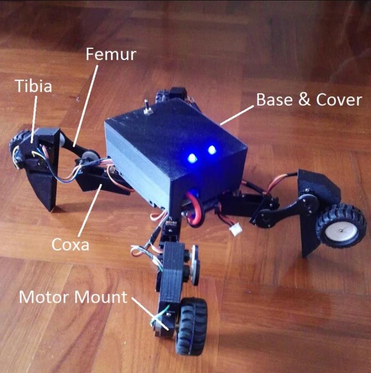 【Arduino 动手做】Spiderbot：3D 打印的“变形金刚”机器人图3