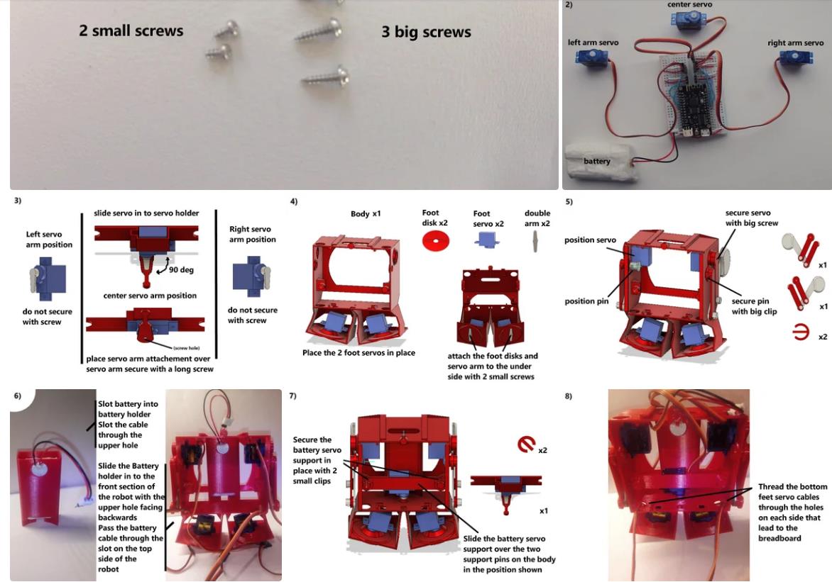 【Arduino 动手做】 3D 打印拳击圣诞老人双足机器人图6