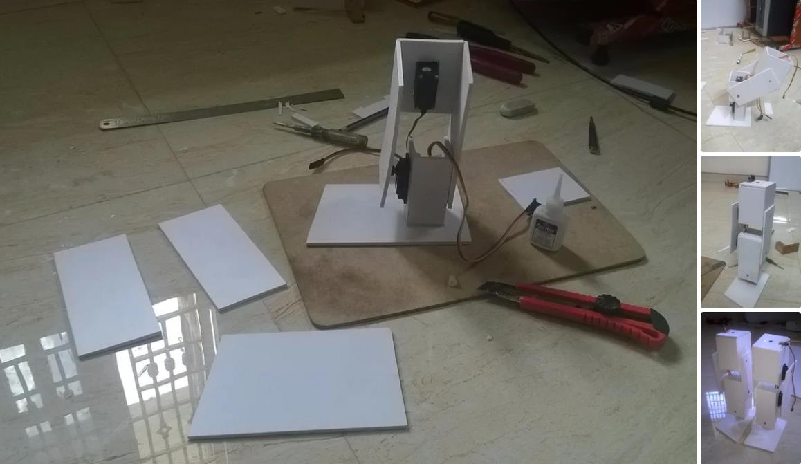 【Arduino 动手做】使用舵机的 PVC 人形机器人图1