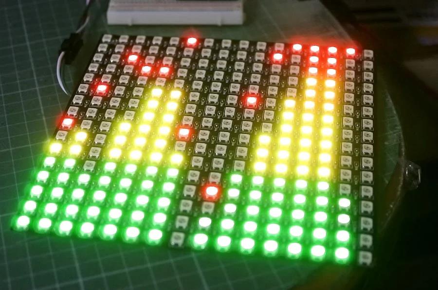 【Arduino 动手做】矩阵 16X16 图形音频频谱分析仪图1