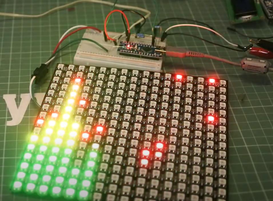 【Arduino 动手做】矩阵 16X16 图形音频频谱分析仪图3