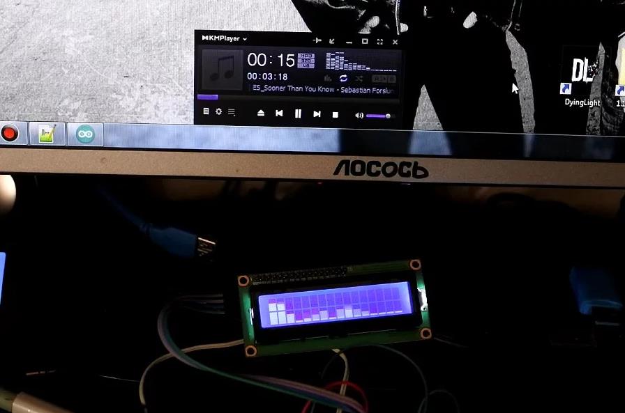 【Arduino 动手做】显示器 1602 屏幕图形音频频谱分析仪图3