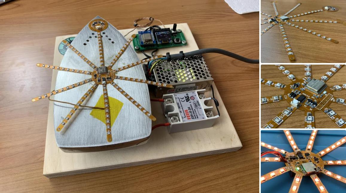 【Arduino 动手做】FLEXBALL - 带 WiFi 的百像素柔性 PCB 球图1